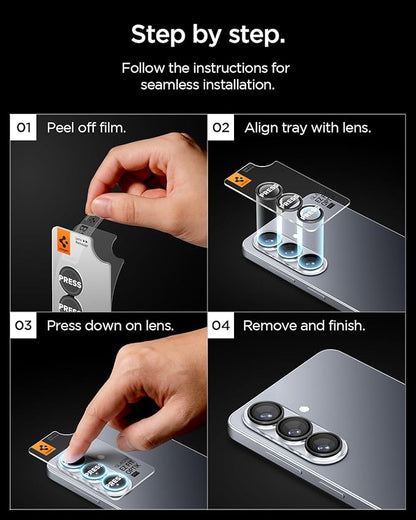 Spigen Camera Lens Screen Protector [GlasTR EZ Fit Optik Pro] Designed for Galaxy S26 [Case Friendly][2 Pack]