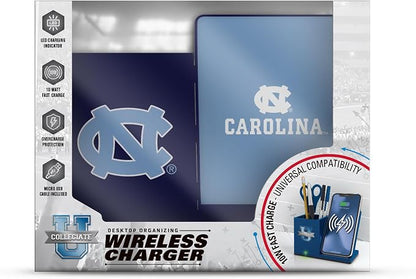 SOAR NCAA Unisex Wireless Charging Stand with Desktop Organizer