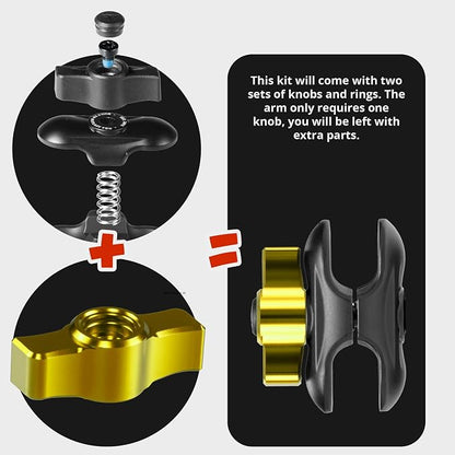 Tackform LINK Vent Phone Mount Compatible with 2016-2023 Toyota Tacoma and 2014-2021 Toyota Tundra | Aluminum | Zero Slip, Anti-Scratch | Universal Holder Compatible with iPhone, Galaxy, More | Yellow