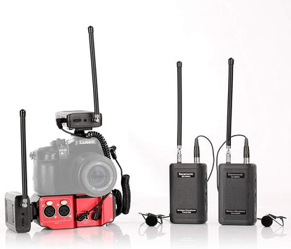 Saramonic SR-WM4C Wireless Lavalier Microphone System for Canon 6D 600D 5D2 5D3 Nikon D800 Sony DV DSLR Camcorders