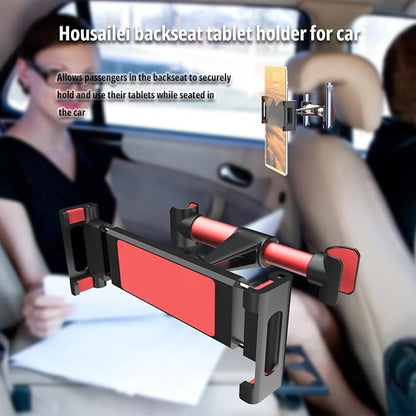 Car Backseat Headrest Tablet Holder Mount Cellphone Stand 360° Swivel Rotating Angle Compatible with ipad/Plus/pro/All 4.7-10.5" Cellphones and Tablet