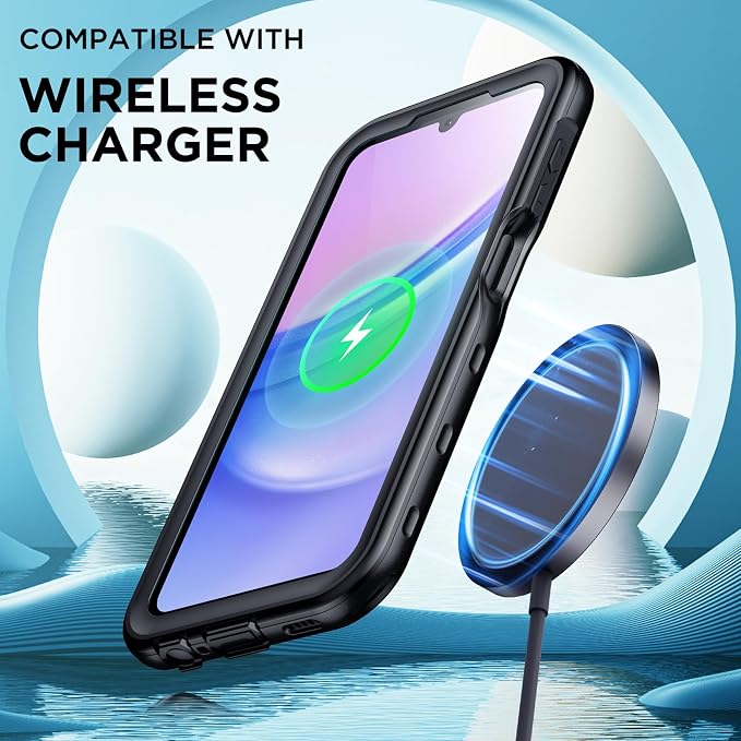 for Samsung Galaxy A15 5G Case Waterproof, [IP68 Underwater][Dropproof][Dustproof][Real 360] [Non-Slip] Heavy Duty Tough Rugged Shockproof Protective Phone Case for Galaxy A15 5G 6.5",Black
