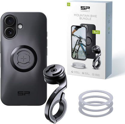 SP CONNECT Mountain Bike Bundle | SPC+ | Compatible with iPhone 16 | Mountain Bike Phone Holder | Bike Phone Mount | Bicycle Accessories and Bike Phone Holder | Cell Phone Holder