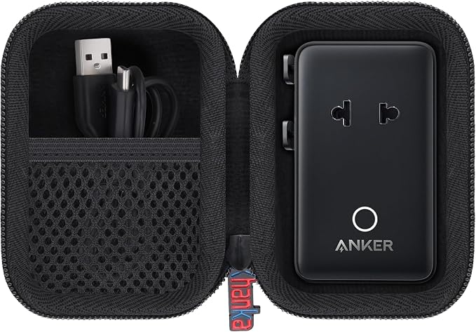 khanka Case for Anker Prime Power Bank + Anker A9215 USB Plug 5-Port Power Adapter