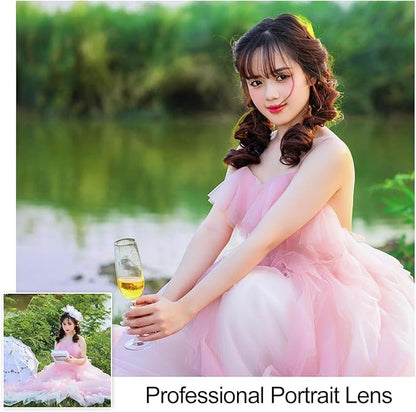 65MM Telephoto Lens for iPhone Android Smartphones, with 17mm Thread Universal Phone Lens Clip and Portable Bag, Compatible with SmallRig and NEEWER Phone Cage