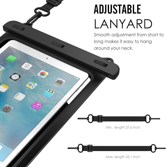AICase Universal iPad Waterproof, Dry Bag Pouch for iPad Pro 10.5, New iPad 9.7 2017/2018, iPad Pro 9.7, iPad Air/Air 2, Tablets up to 11.5 Inch (Blue)