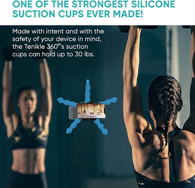 Flexible 5 Tentacles Suction Camera Holder | Octopus-Inspired Rubber Stand, Phone Holder, Strong SLR Stand, Cup Tentacles Grip
