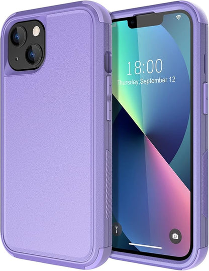 Diverbox for iPhone 13 Case [Shockproof] [Dropproof] [Dust-Proof],Heavy Duty Protection Phone Case Cover for Apple iPhone 13 (Purple)