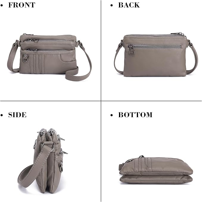 MINICAT Multiple Pockets Small Crossbody Purse Cell Phone Purse Shoulder Bags for Women Cross Body Bag for Woman