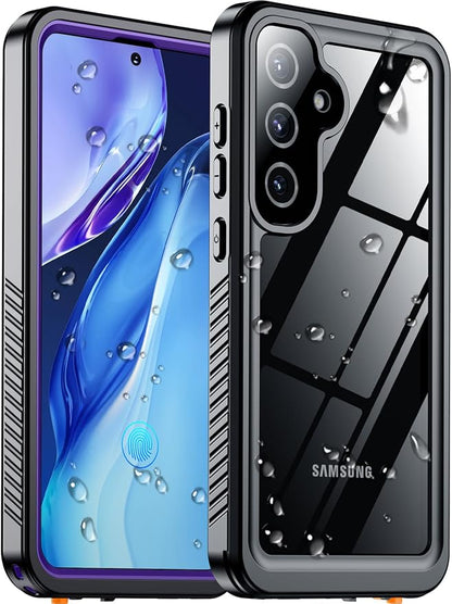 Temdan Designed for Samsung Galaxy S25 Plus Case Waterproof,Built-in Lens & Screen Protector Military Shockproof Dropproof IP68 Underwater Full Body Phone Case for Galaxy S25 Plus 5G 6.7-Purple(2025) | Waterproof, Built-in Lens, Screen Protector, Milit...