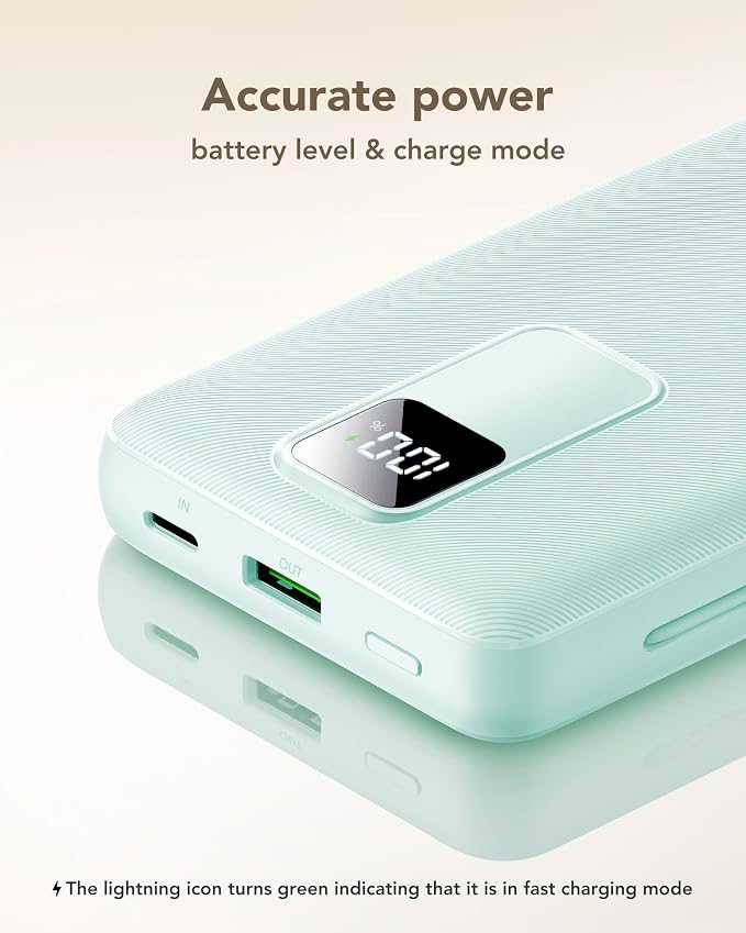 charmast Portable Charger with Built-in Cables and Wall Plug, 20000mAh 20W USB C Power Bank Fast Charging Battery Pack Compatible with iPhone iPhone 16/15/14/13 Series, Samsung Google iPad etc