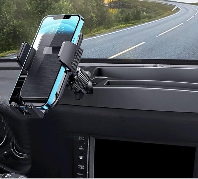 Qifutan Phone Mount for Car Vent [Upgraded Metal Clip] Cell Phone Holder Car Hands Free Cradle in Vehicle Car Phone Holder Mount for Smartphone, iPhone, Cell Phone Automobile Cradles Universal