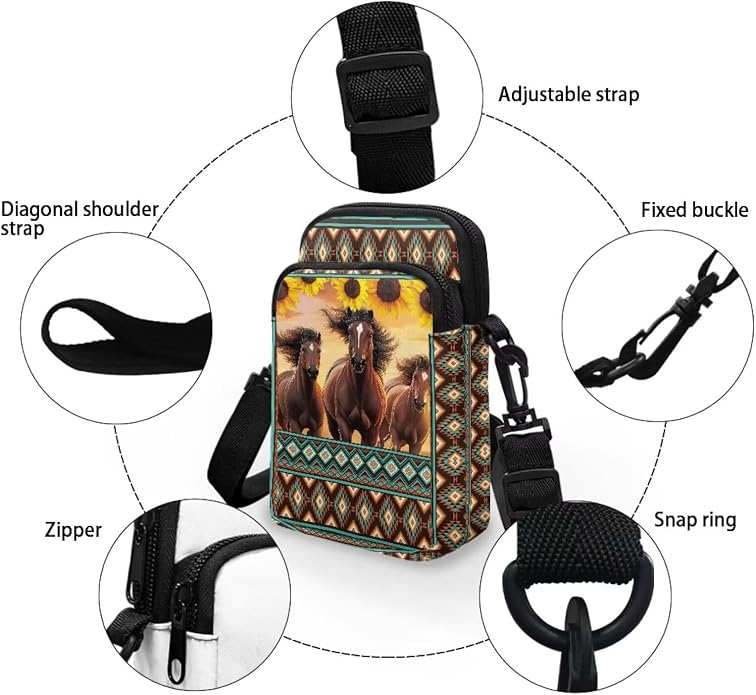 DISNIMO Small Crossbody Bags for Women Trendy Cross Body Cell Phone Shoulder Bags Purses with Adjustable Strap