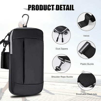 Phone Holder for Running Armband Cell Phone Purse Crossbody for Women Men Kids,iPhone 17 16 16e 15 14 13 12 11 Pro Max Xs Xr X Plus Air SE Mini Galaxy Ultra Edge S26 S25 S24 Note Bag Arm Band