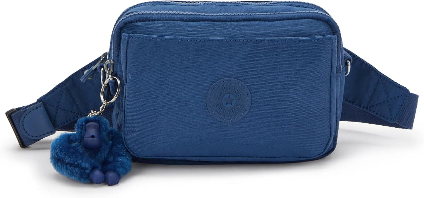 Kipling Women’s Abanu Multi Crossbody Bag, Lightweight, Adjustable Nylon Waist Pack with Multi-Compartment Zip Pockets