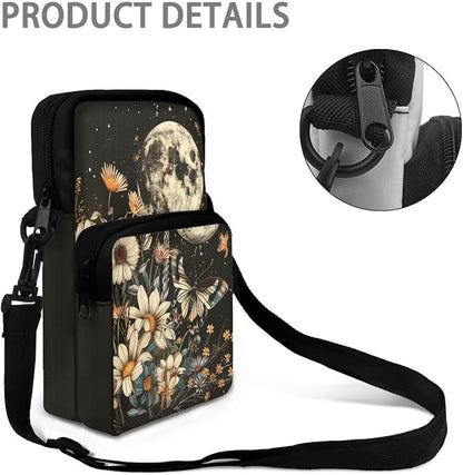 Men's Crossbody Bag, Small Cell Phone Wallet, Women's Shoulder Handbag, Travel Gym Bag