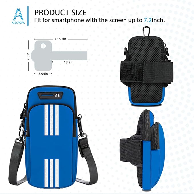 Running Armband, Cell Phone Purse Small Crossbody Bags for Women Men Kids Pouch for iPhone 15/14/13 pro/Plus/xs/xr/xs max, Galaxy S22 Ultra and More