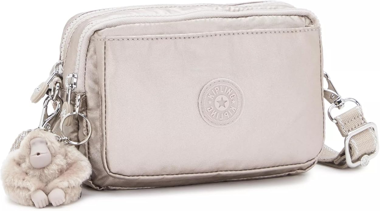 Kipling Women’s Abanu Multi Crossbody Bag, Lightweight, Adjustable Nylon Waist Pack with Multi-Compartment Zip Pockets