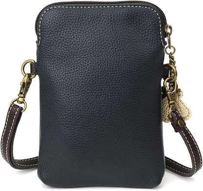 CHALA Dazzled Cell Phone Crossbody Purse-Women PU Leather Multicolor Handbag with Adjustable Strap