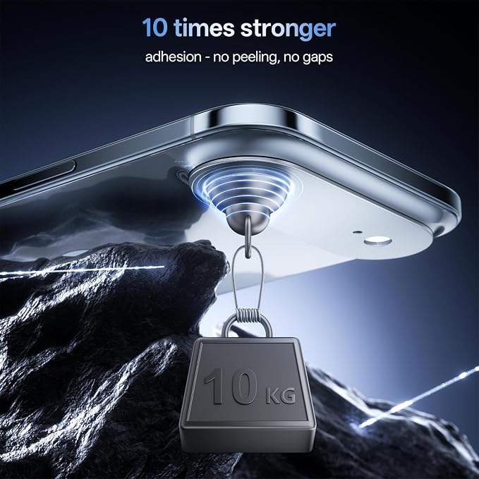 Camera Lens Protector for iPhone Air 6.5"（2025）-Single Piece,Ultra Thin Aluminum Alloy Frame,9H Dual-Strength Glass with 99% AR Light Transmittance,Case Friendly, Light Blue