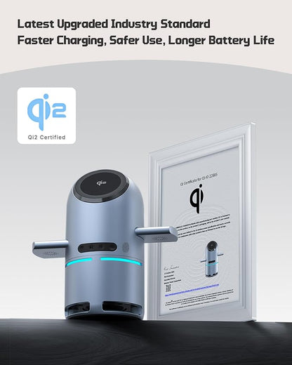 3-in-1 Charging Station for Multiple Devices, Charging Stand with Portable Bulti-in Speaker, Qi2 Certified 30W Fast Wireless Charger for iPhone 17/16/15/14/13/12 Pro, Apple Watch & AirPods