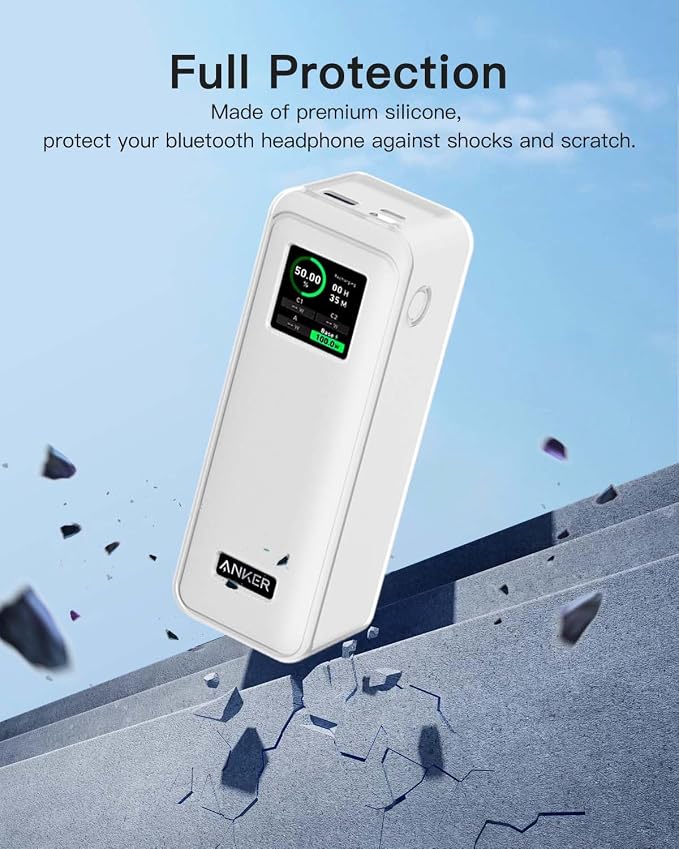 Case Cover for Anker Prime Power Bank 27,650mAh 250W, Full-Body Protective Cover for Anker Prime Power Bank,Drop-Proof,Scratch-Proof,Shock-Proof,Clear