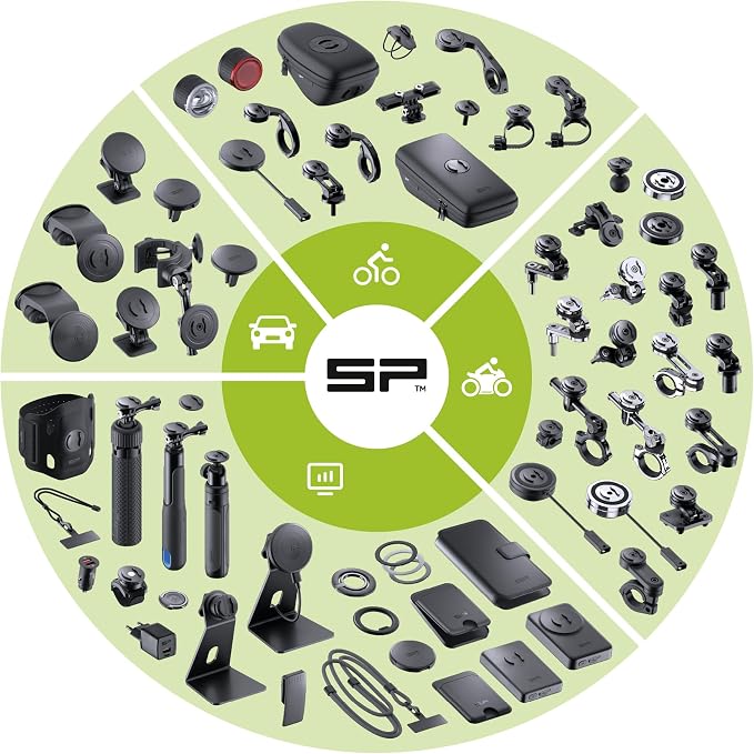 SP CONNECT Universal Bicycle Mobile Phone Holder - Smartphone Bracket Mount for Mountain & Road Bikes - Patented Twist Lock, Strong Clamp-Grip - for 58-85mm Wide Devices - Cycling, Riding Accessories