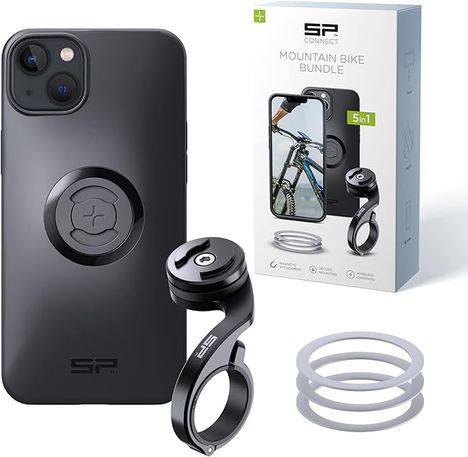 SP CONNECT Mountain Bike Bundle | SPC+ | Compatible with iPhone 14 Plus | Mountain Bike Phone Holder | Bike Phone Mount | Bicycle Accessories and Bike Phone Holder | Cell Phone Holder