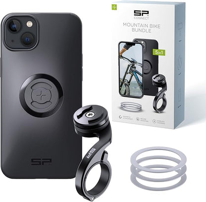SP CONNECT Mountain Bike Bundle | SPC+ | Compatible with iPhone 14 Plus | Mountain Bike Phone Holder | Bike Phone Mount | Bicycle Accessories and Bike Phone Holder | Cell Phone Holder