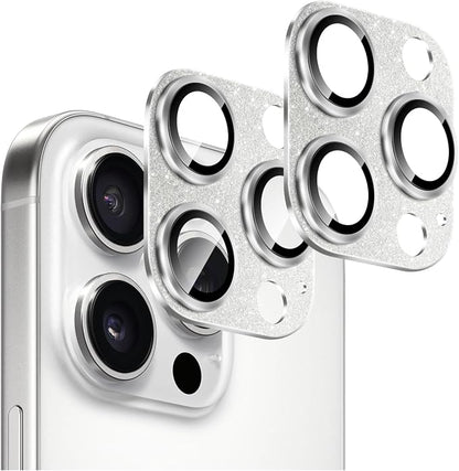 SAHARA - Ultra-Strong Camera Lens Protector for iPhone 16 Pro/16 Pro Max (2-Pack), Glitsen, (ZD00165)