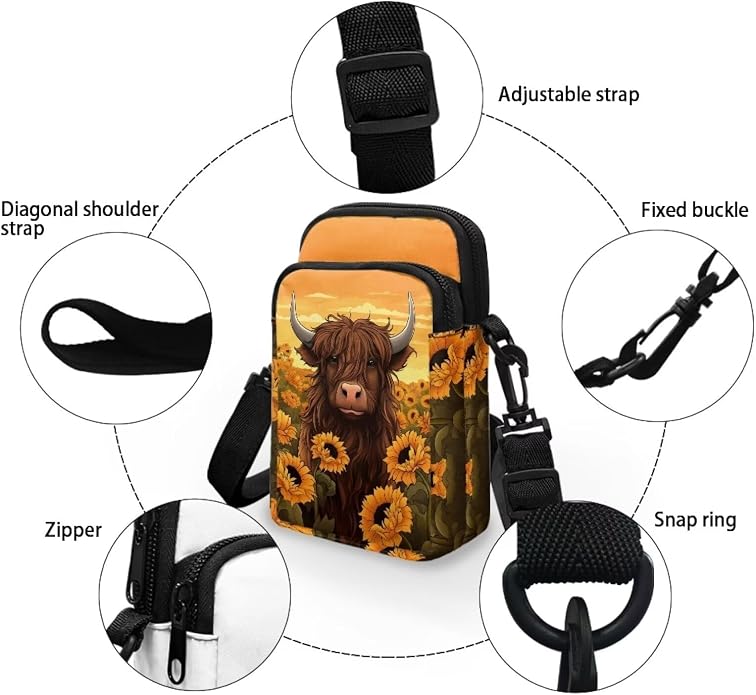 DISNIMO Small Crossbody Bags for Women Trendy Cross Body Cell Phone Shoulder Bags Purses with Adjustable Strap