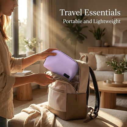 CAAORDKSO Electronics Organizer Travel Case, Waterproof Cable Organizer Bag, Tech Pouch Accessories Carry Case, Travel Essentials for Cord, Cable, Charger, Phone, Power Bank, SD Card, Earphone, Purple