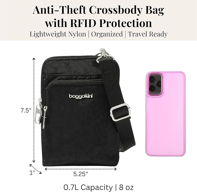 Baggallini Women's Securtex Anti-theft Activity Crossbody Bag