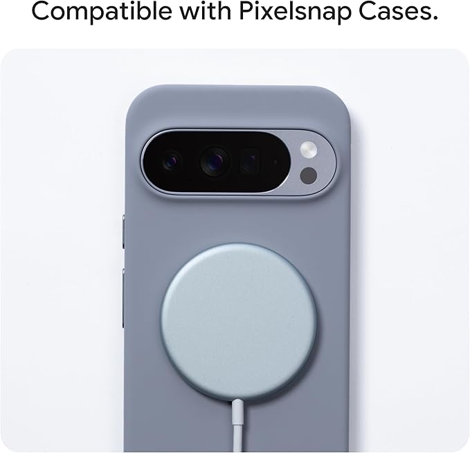 Google Pixelsnap Phone Charger - Fast-Charging 25W Qi2 Wireless Charger - Compatible with Pixel Phones and Qi-Certified Devices - Charger Adapter Sold Seperately
