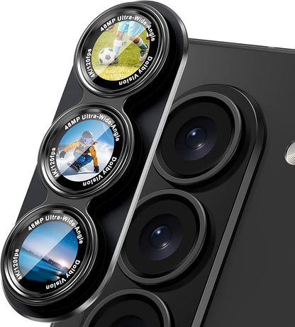 CACOE Camera Lens Protector for Z Fold 7 - Metal Frame Tempered Glass Cover, [Anti-Scratch] [Drop-Proof][Strong-Adhesion] Camera Screen Cover for Samsung Galaxy Z Fold 7 5G Accessories(Glossy Black)