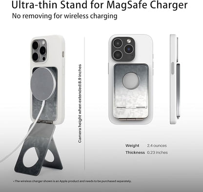 Magnetic Tripod for iPhone, Aluminium Phone Tripod Stand Compatible with Magsafe iPhone 17/16/15/14/13/12 Series, Foldable Strong Magnetic Phone Stand & Travel Essentials Accessories