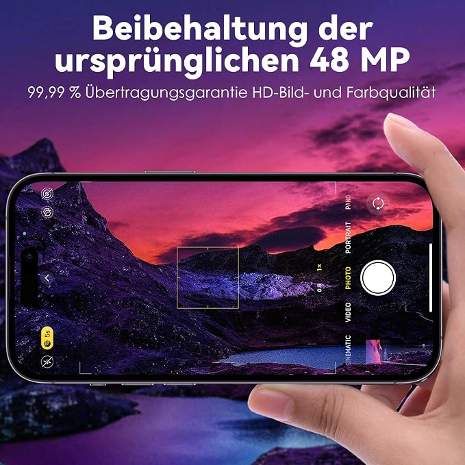 CloudValley for iPhone 14 Pro/iPhone 14 Pro Max Camera Lens Protector, 9H Tempered Glass Metal Alluminum [All in 1 Design], Case Friendly Anti-Scratch High Definition, Purple