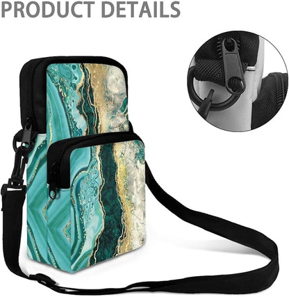 Men's Crossbody Bag, Small Cell Phone Wallet, Women's Shoulder Handbag, Travel Gym Bag