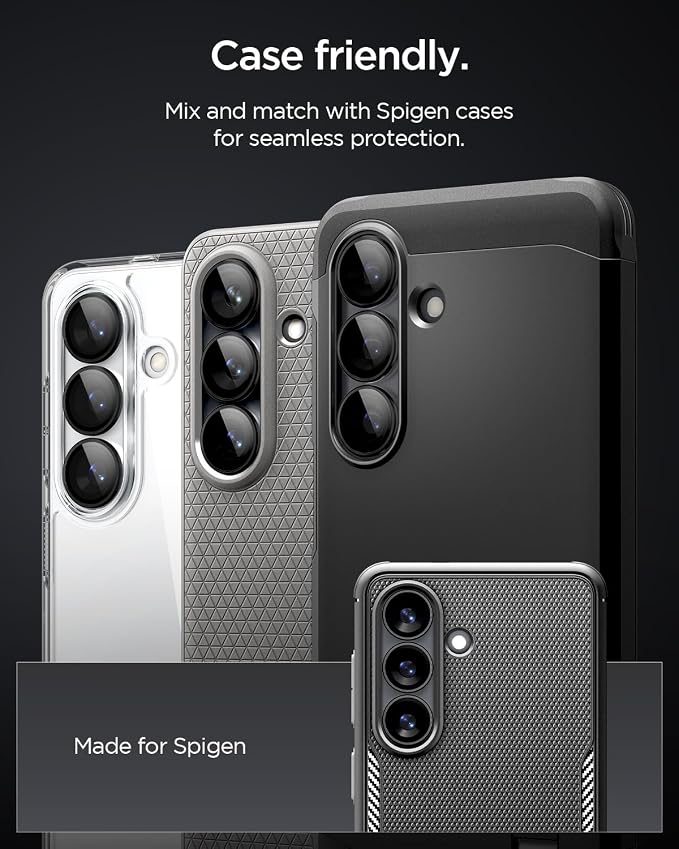 Spigen Camera Lens Screen Protector [GlasTR EZ Fit Optik Pro] Designed for Galaxy S26 [Case Friendly][2 Pack]