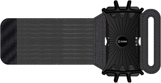 Cellet Adjustable Fitness Sports Armband Running Sleeve Cell Phone Holder Water Resistant Case Compatible to Apple iPhones, Samsung Galaxy, Google Pixel Smartphones