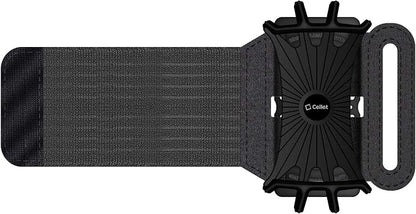 Cellet Adjustable Fitness Sports Armband Running Sleeve Cell Phone Holder Water Resistant Case Compatible to Apple iPhones, Samsung Galaxy, Google Pixel Smartphones