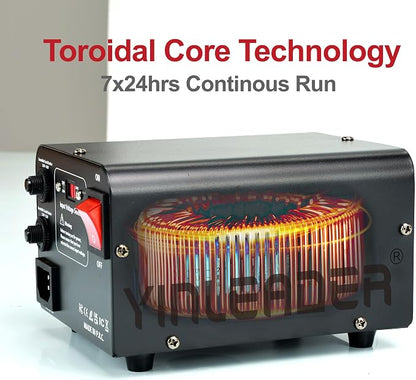 Yinleader Voltage Converter 800W Step Up/Down Transformer 110V to 220V | for use European, UK and More Overseas appliances in The US/CA/MX [110V US Power Cord Included Only, No 220V Cord]