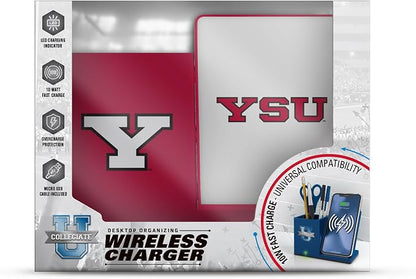 SOAR NCAA Unisex Wireless Charging Stand with Desktop Organizer