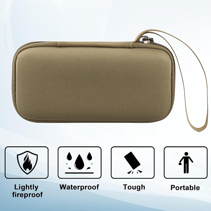 khanka Case for Anker Prime Power Bank 12000mAh 130W/20000mAh 200W,Case Only (Golden)