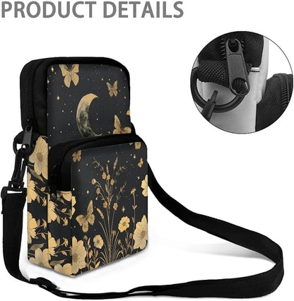 Men's Crossbody Bag, Small Cell Phone Wallet, Women's Shoulder Handbag, Travel Gym Bag