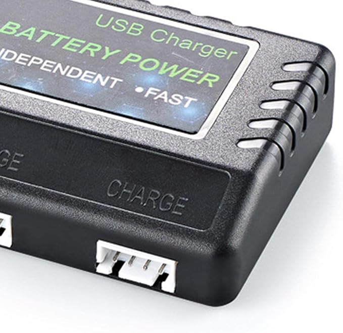 Baoblaze 11.1V LI Charger USB MA 12.6-12.8 Balanced Charger Case for 3S Batteris