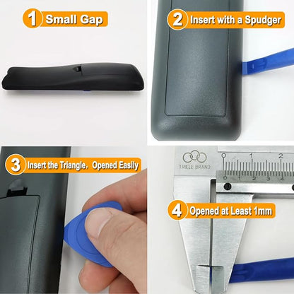 10 Universal Triangular + 2 Metal Triangular pry bar, 2 pry Bars for iPad, Laptop, iPhone, Nintendo Switch, Keyboard, MacBook, Xbox, PS4, Desktop LCD, Handheld Game Console, hp Removal kit