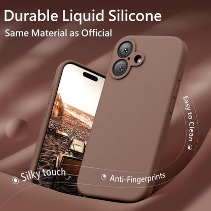 FireNova Magnetic for iPhone 17 Case, Compatible with MagSafe, [Integrated Silicone Camera Control Button] [Camera Protection] Anti-Scratch Microfiber Lining Phone Case, 6.3", Light Brown