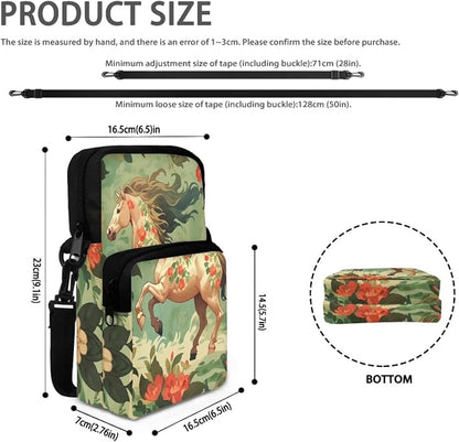Men's Crossbody Bag, Small Cell Phone Wallet, Women's Shoulder Handbag, Travel Gym Bag