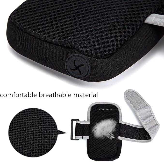 Armband Cell Phone Holder for iPhone 15 Plus, 11 12 13 14 Pro Max/Samsung Galaxy S23 Fe, S23 S22 S21 S20 S10 Plus, Note 20 10 9, A53 5G, A54 5G, A22 A32 A51 A52 / Pixel 8 7 6 7a 6a 5a 4a (Gray)
